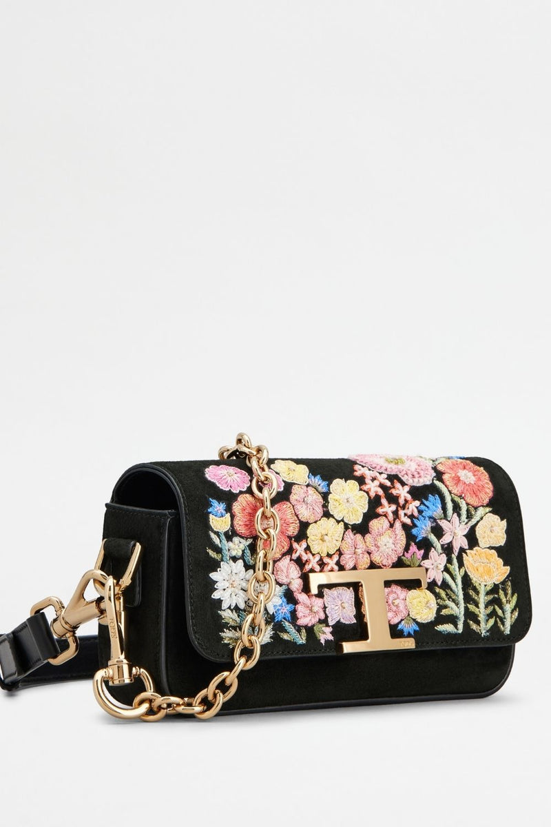 T Timeless Crossbody Bag in Suede Mini – Rahul Mishra