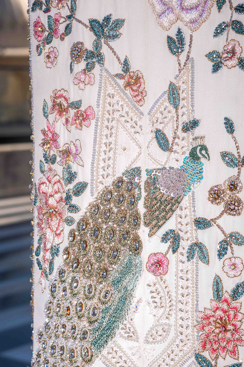 Chikankari Hand Embroidered Jacket Set