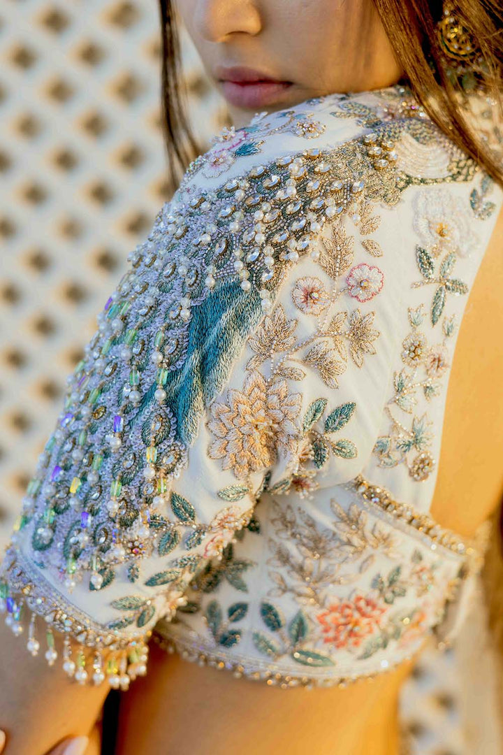 Gulbahaar Chikankari Hand Embroidered 12-Kali Lehenga Set