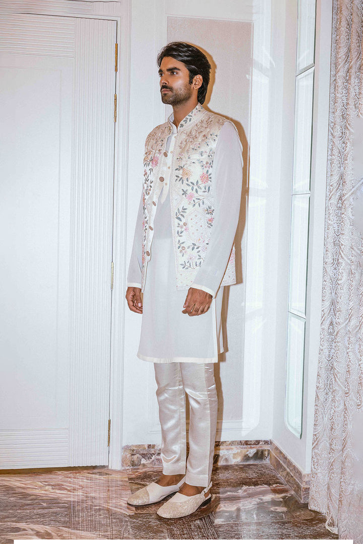 Chikankari Hand Embroidered Bandi