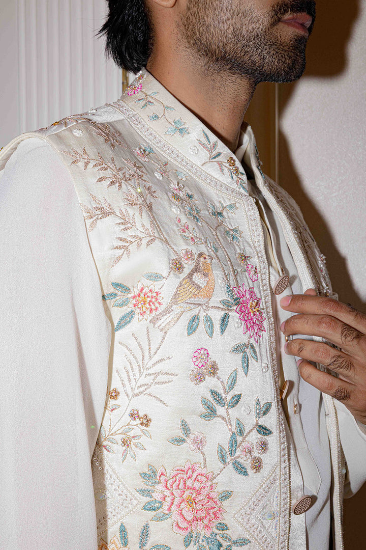 Chikankari Hand Embroidered Bandi
