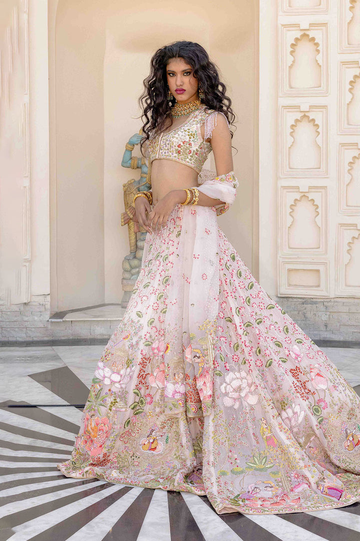 Chikankari Hand Embroidered Lehenga Set