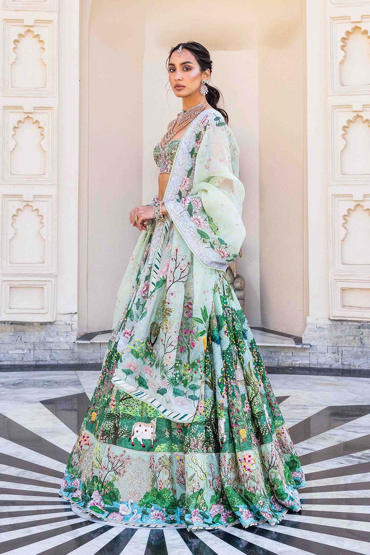 Pichwai Kalidar Lehenga Set