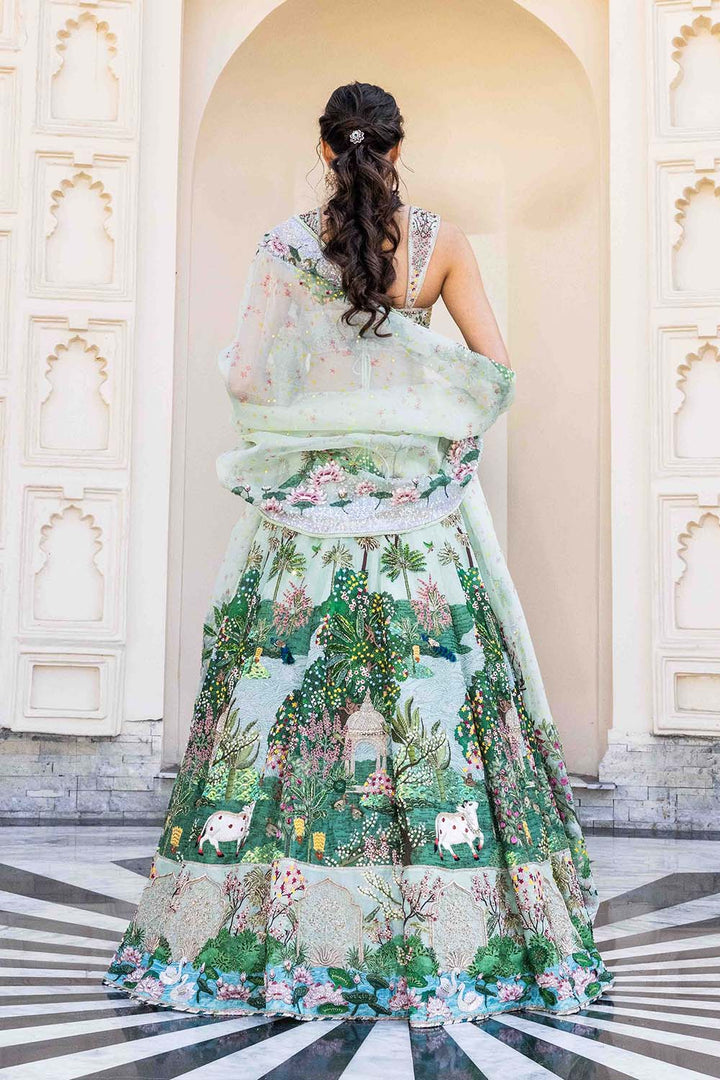 Pichwai Kalidar Lehenga Set