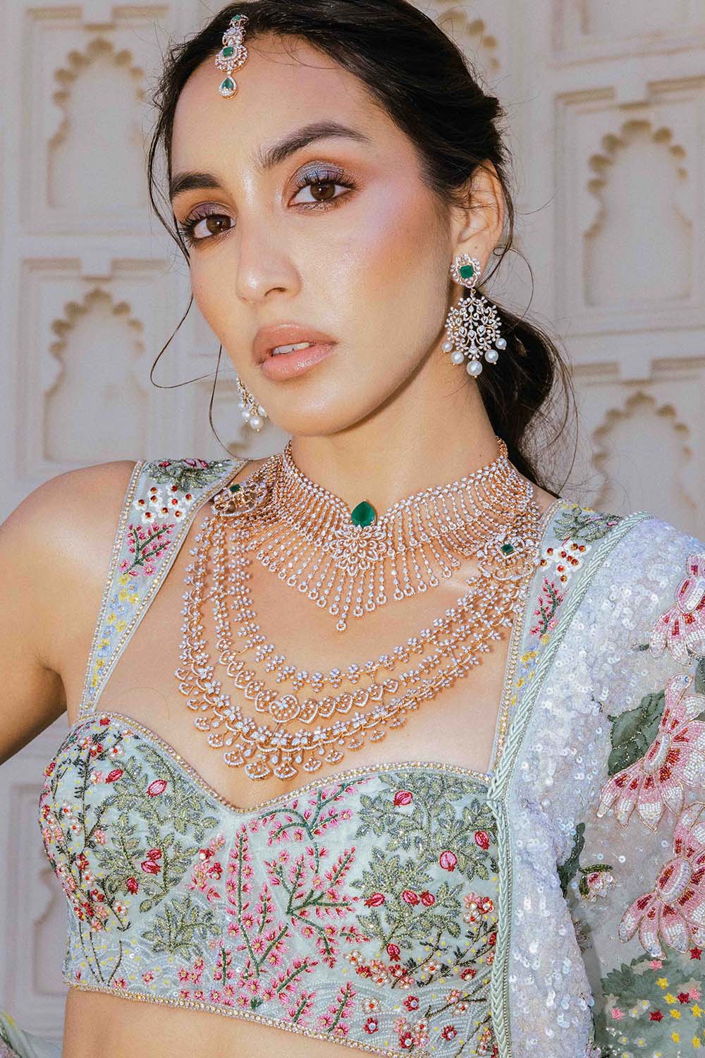 Pichwai Kalidar Lehenga Set