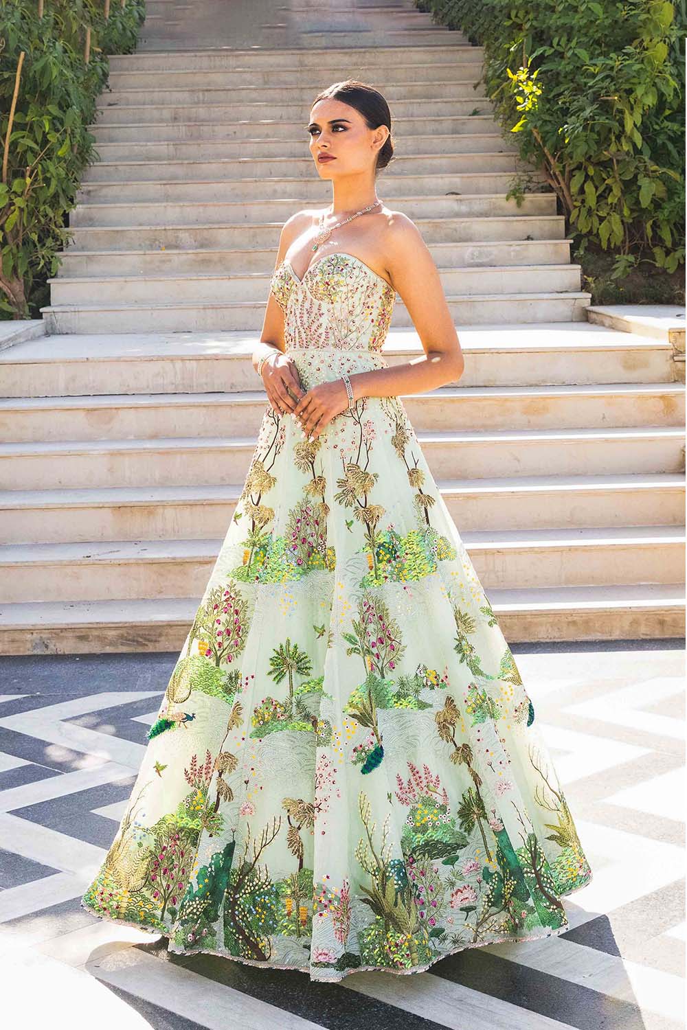 Pichwai Gown Set