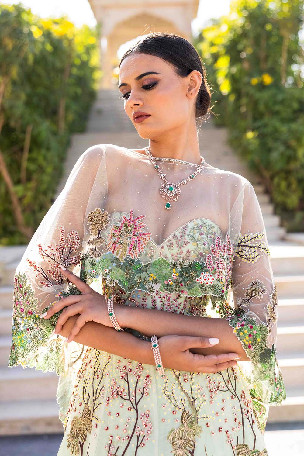 Pichwai Gown Set