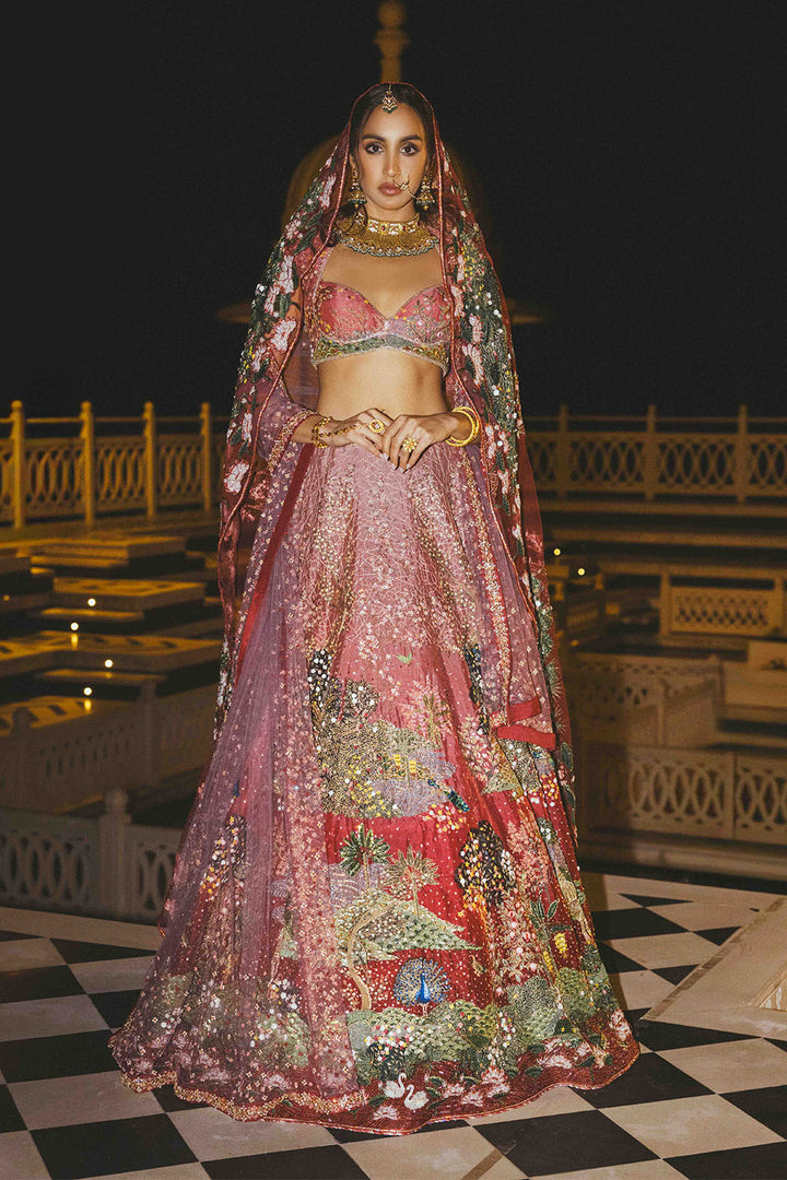 Pichwai Heavy Kalidar Lehenga Set