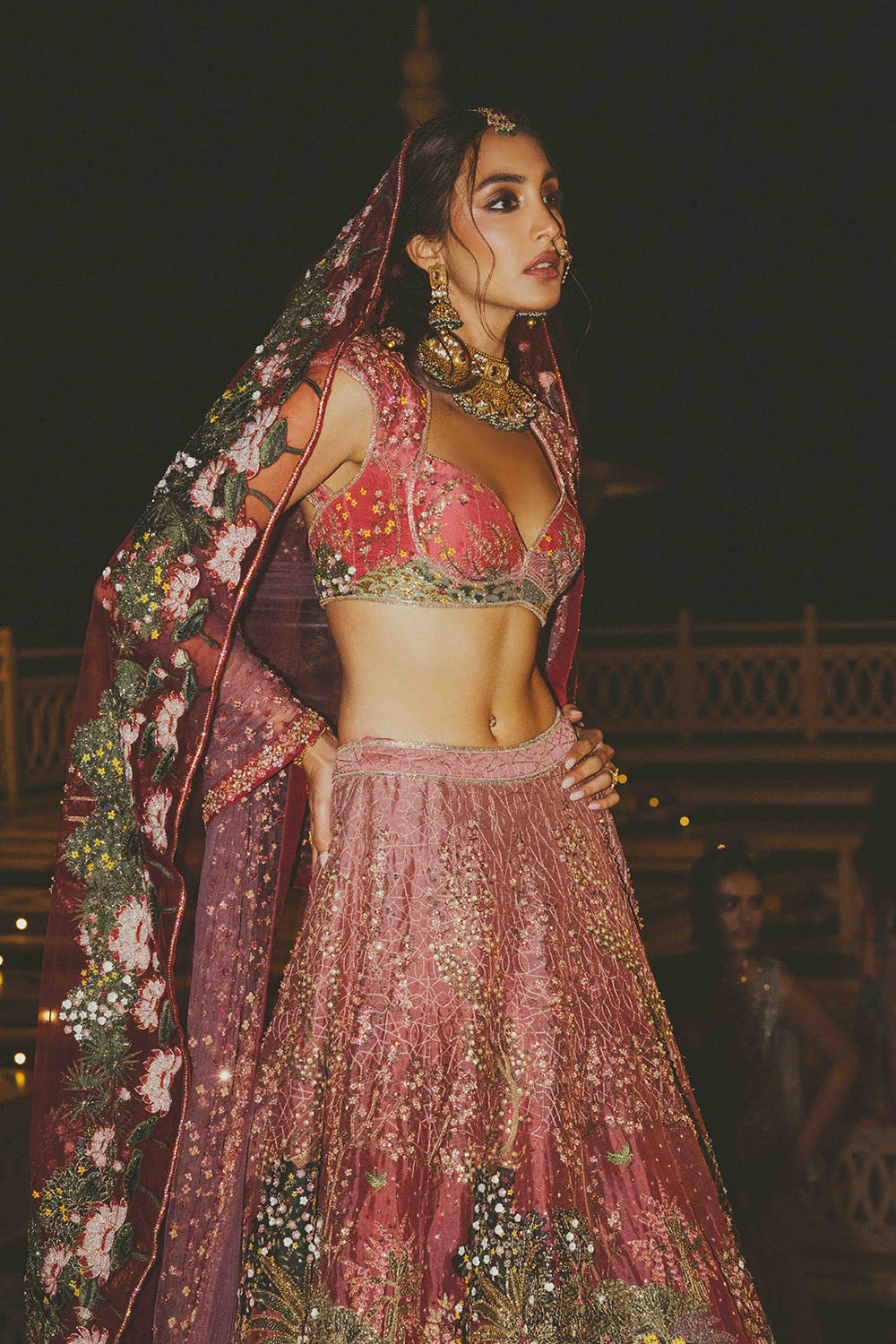 Pichwai Heavy Kalidar Lehenga Set