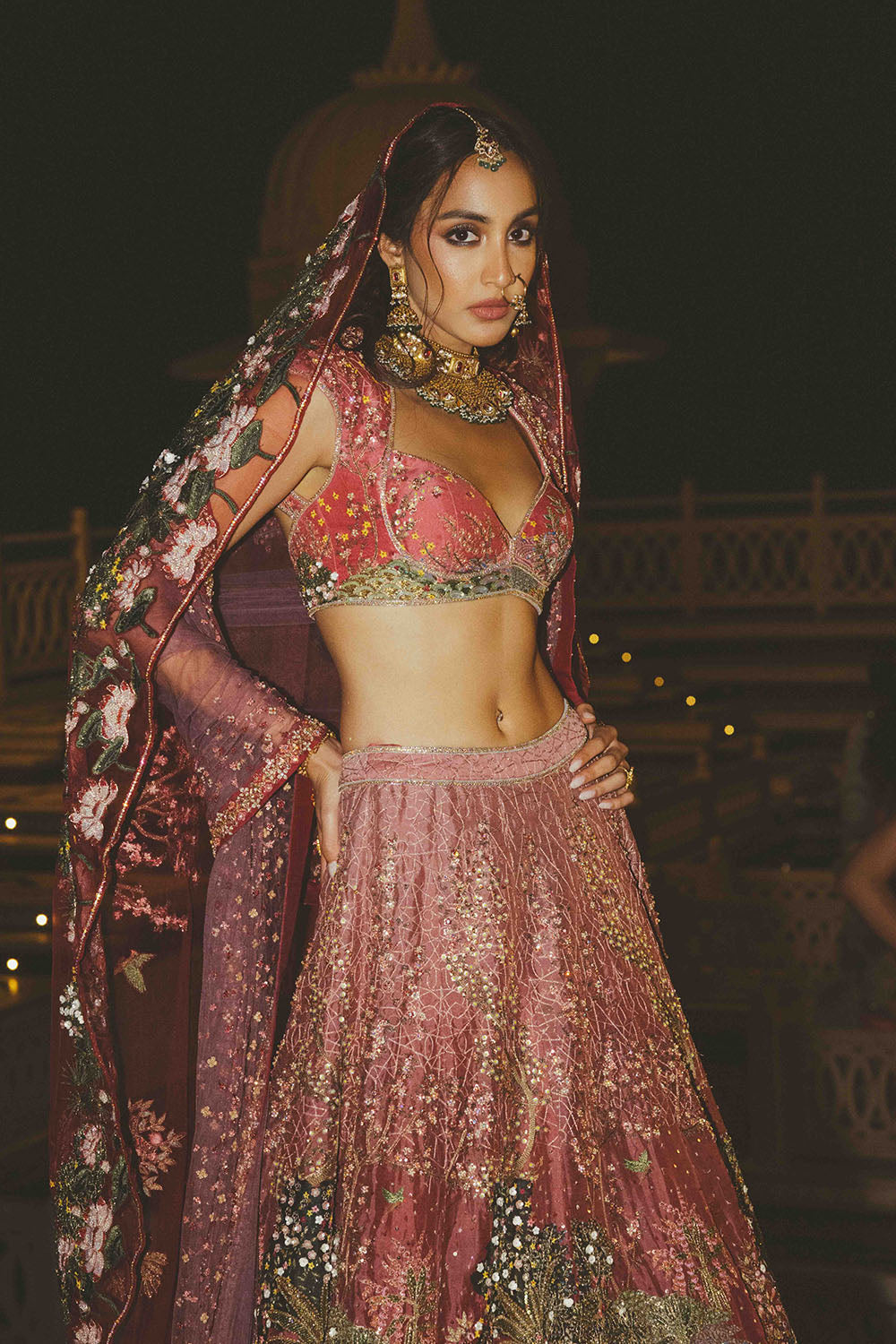 Pichwai Heavy Kalidar Lehenga Set