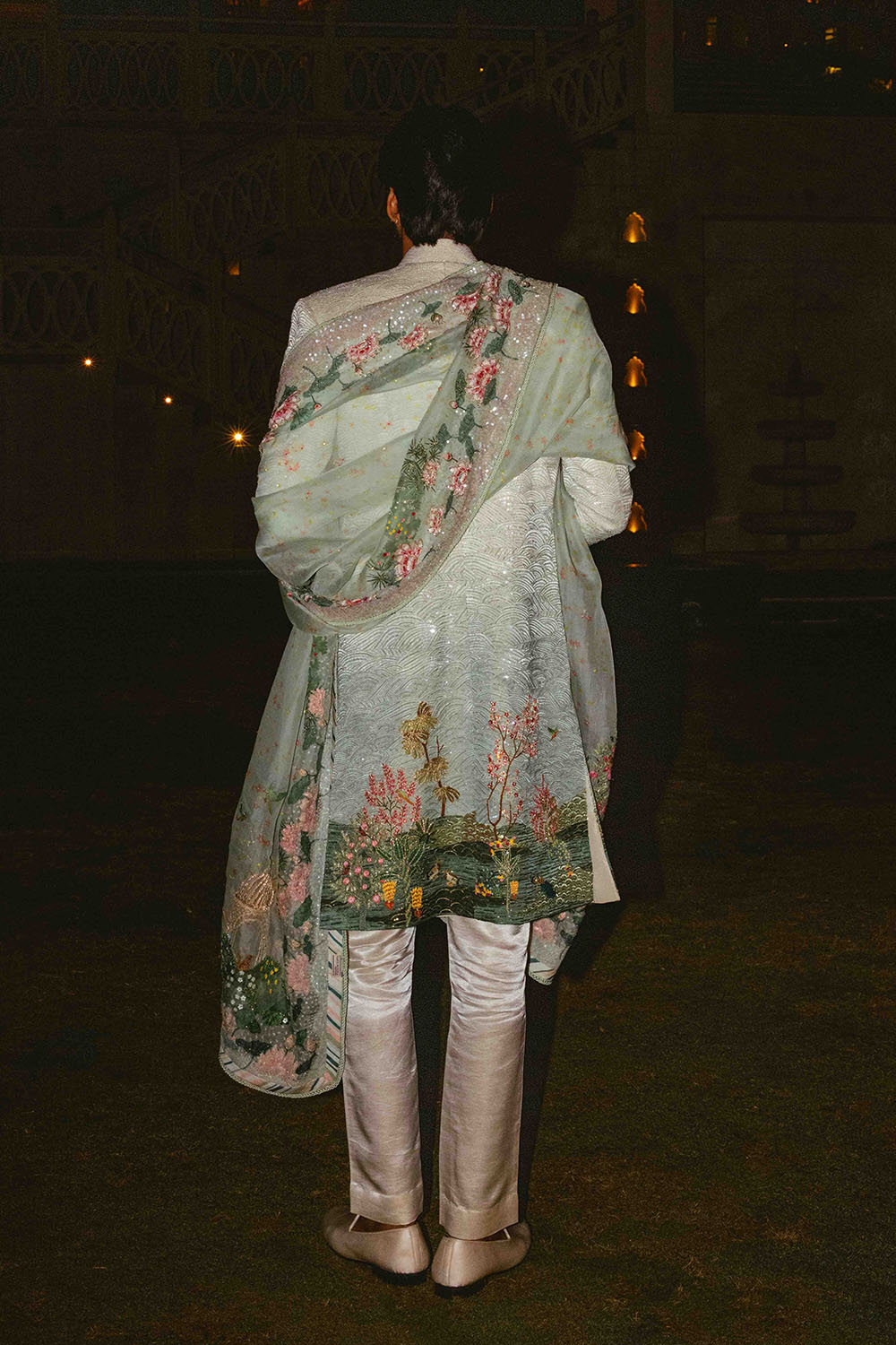Pichwai Hand Embroidered Sherwani