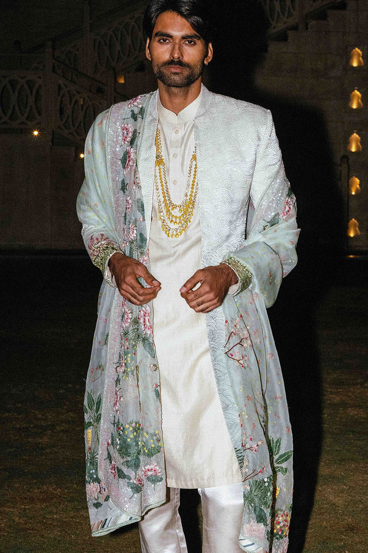 Pichwai Hand Embroidered Sherwani