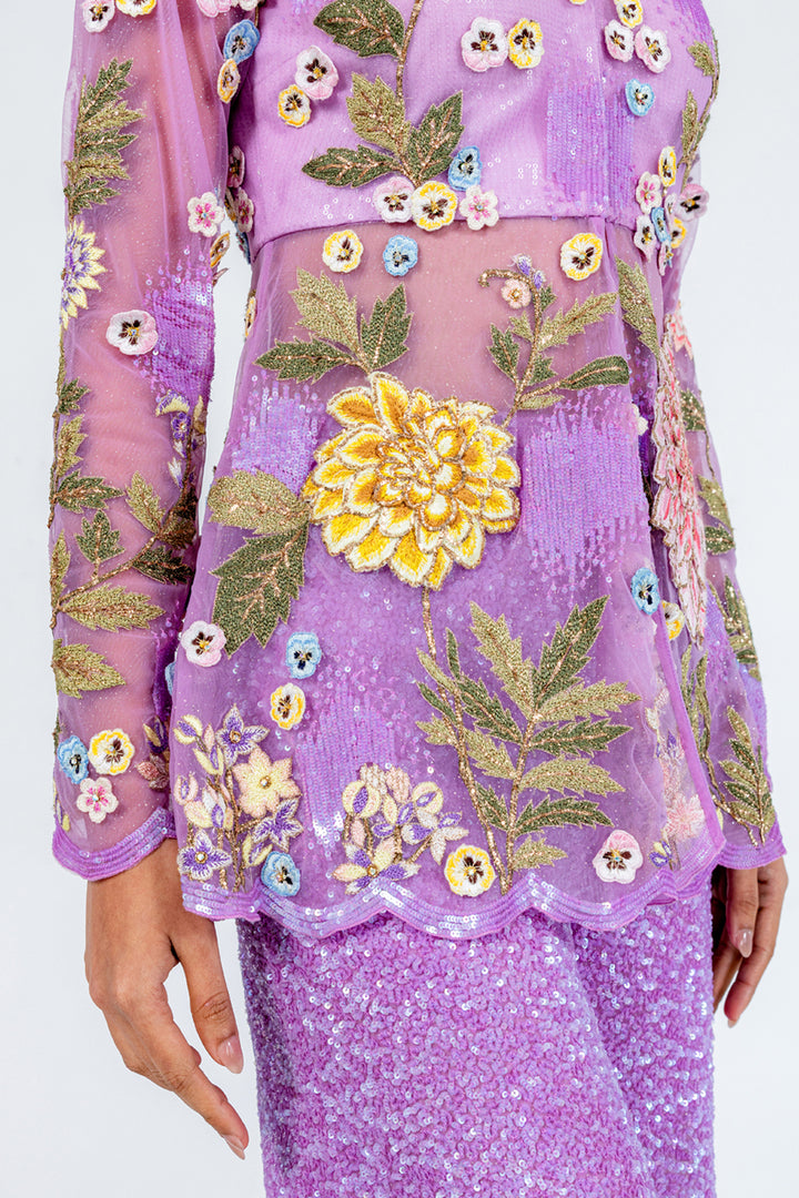 Embroidered Kedia Top &amp; Pants Set